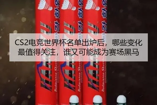 CS2电竞世界杯名单出炉后，哪些变化最值得关注，谁又可能成为赛场黑马